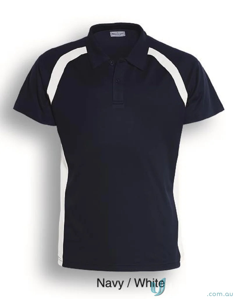 Navy and white contrast panel polo from Team Essentials Contrast Panel Polo collection
