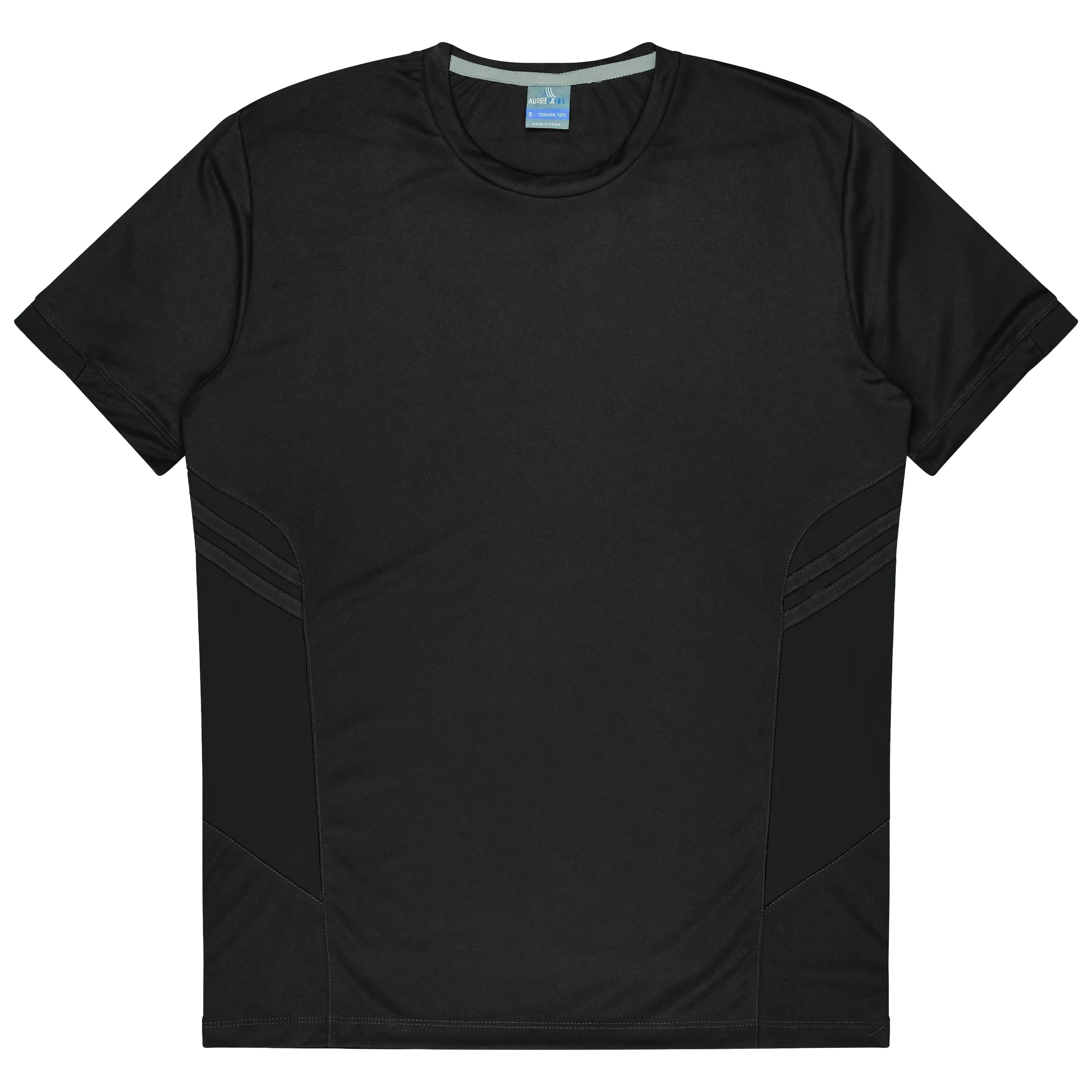 Tasman Tee in Black and Navy Colours - Black / A(S) - TEE