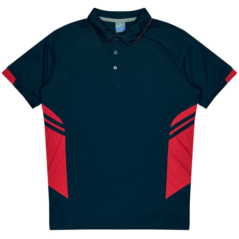 Thames Polo -Dark Colours - Navy/Red / A(S) - T-Shirt