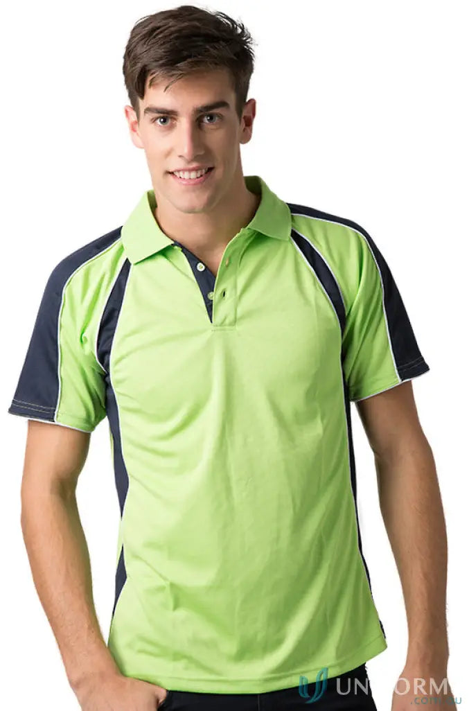 Man wearing Toucan Polo with cooldry moisture management technology for all-day comfort