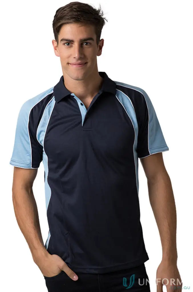 Two-tone Toucan Polo with cooldry moisture management technology for all-day comfort