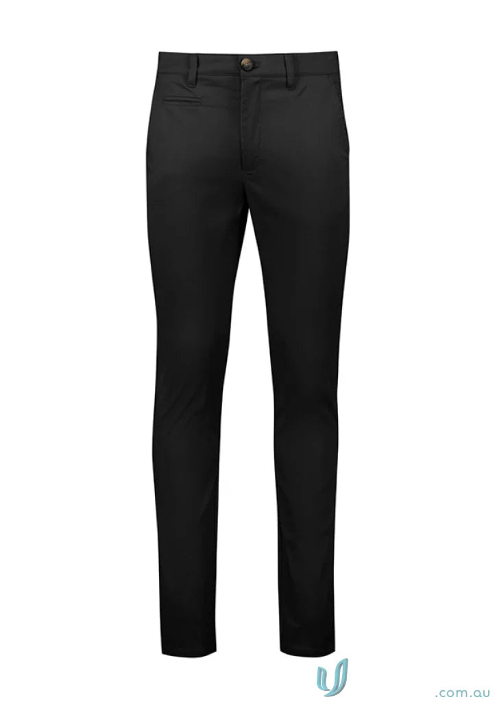 Black slim-fit Traveller Tapered Stretch Chino Pant RGP263M for men, comfortable and stylish