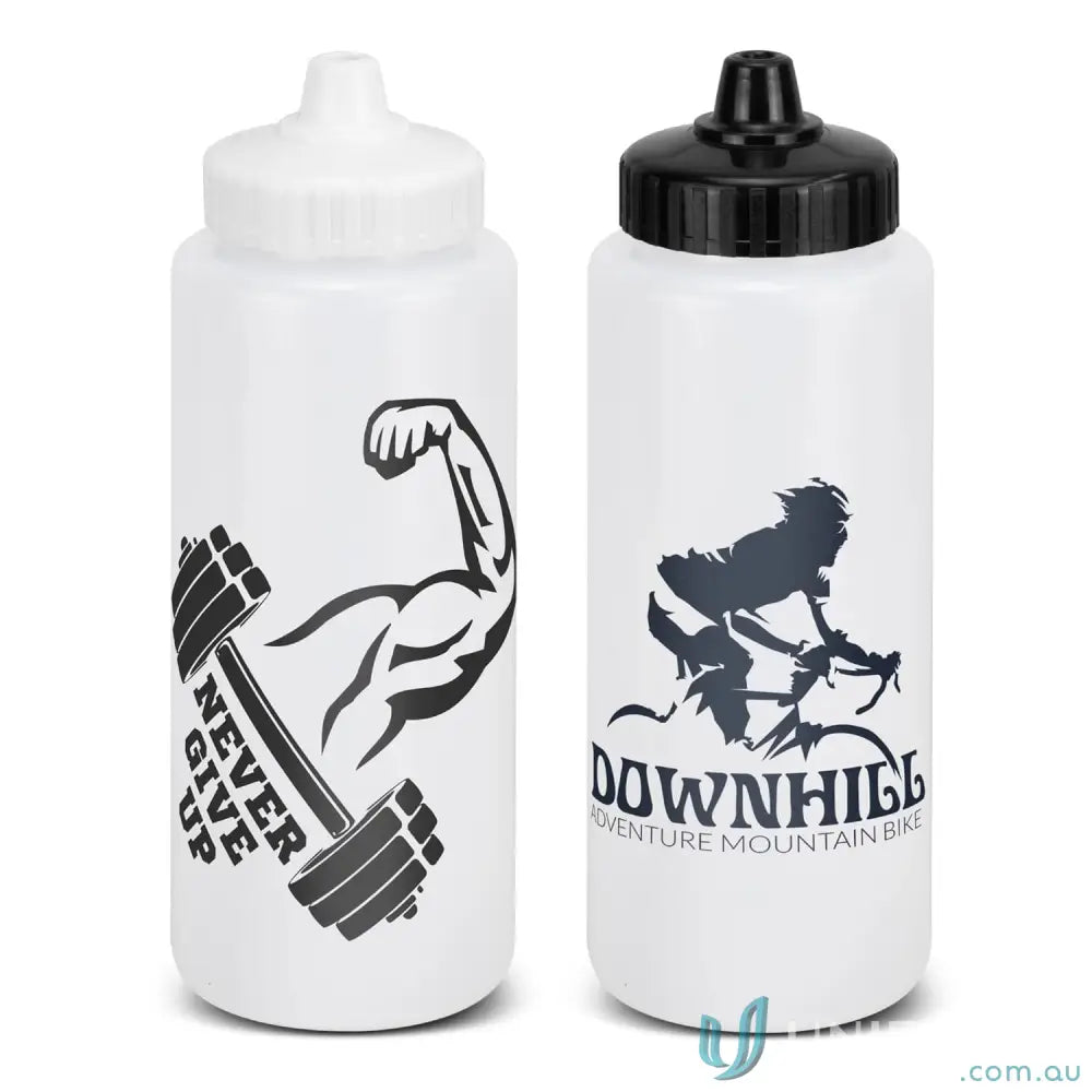 Two Trek bottles with jet stream cap for merchandise sales and outdoor adventures