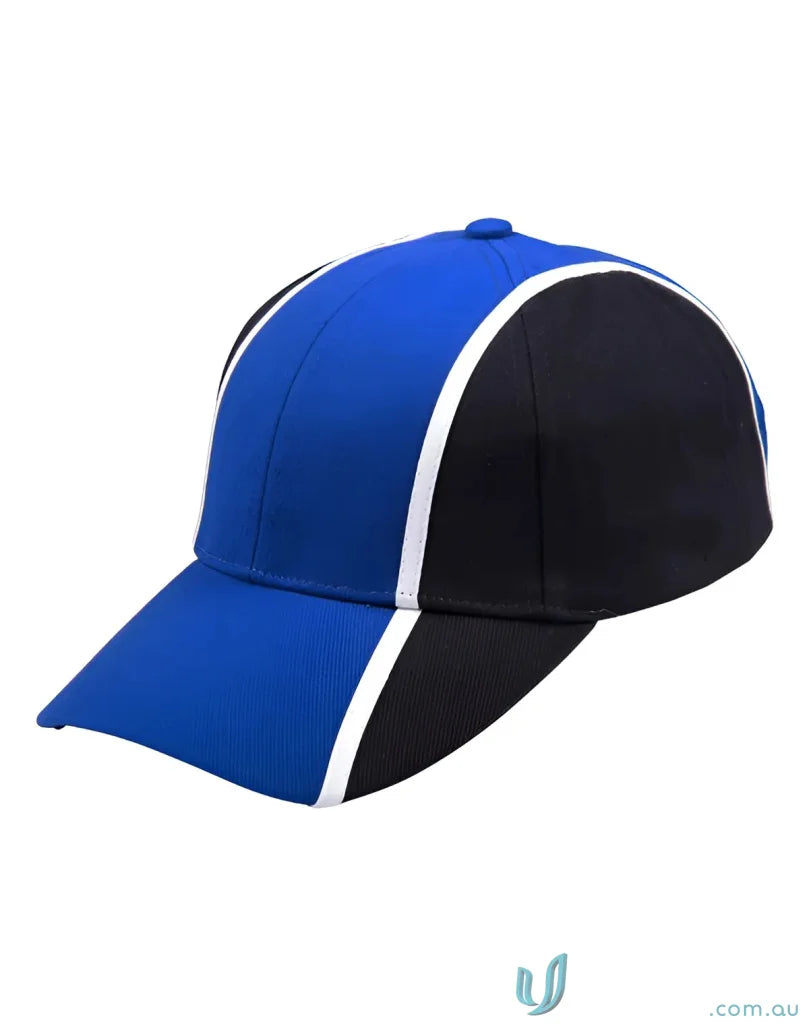 Blue and black tri-colour cap perfect for uniforms and workwear style