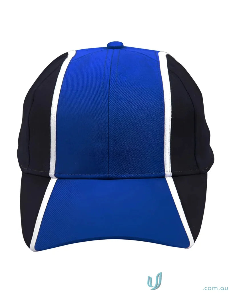 Blue and black tri-colour cap perfect for uniforms and workwear