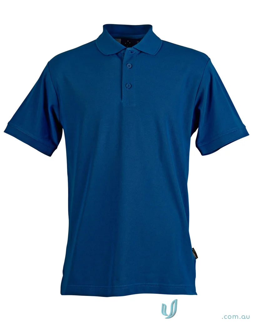 Blue polo shirt from Winning Spirit TrueDry Connection Pique Polo collection