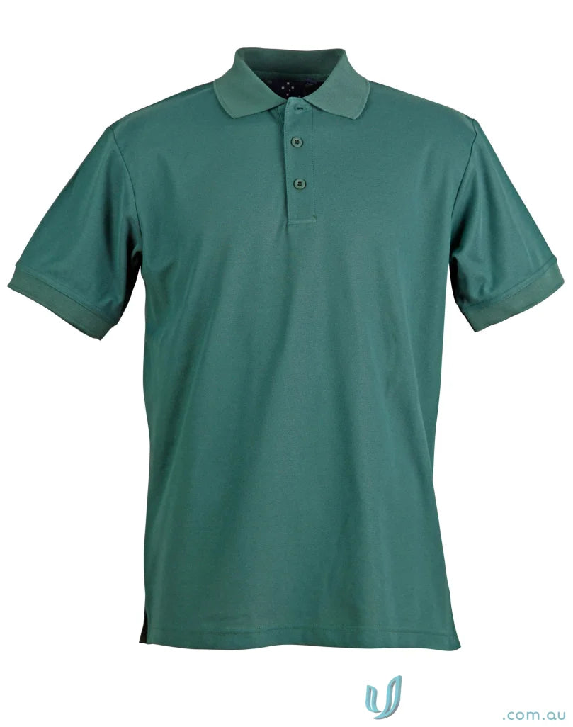 Green polo shirt from Winning Spirit TrueDry Connection Pique Polo collection