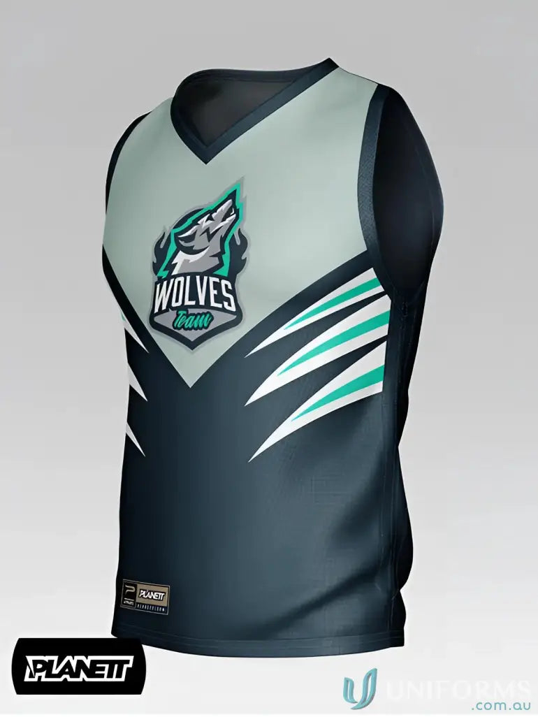 Custom made sleeveless sports jersey in sports fabric, perfect for the correct size