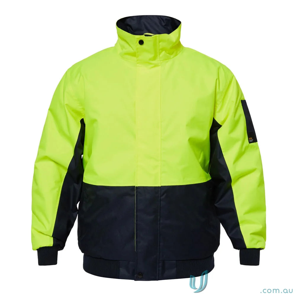 Two-tone modern bomber jacket with hand warmer pockets, perfect for reliable winter uniforms