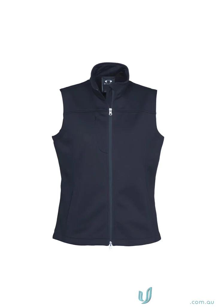 Men’s softshell vest from biz tech™ in dark blue, perfect to stay warm