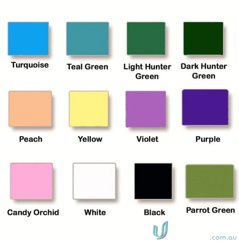 Color swatches with labels for Unisex 2-Pocket Scrub Set with Chest Pocket aged care