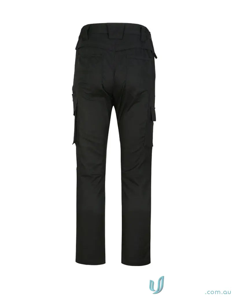 Black black cargo pants from Unisex Cotton Stretch Rip Stop Work Pants collection