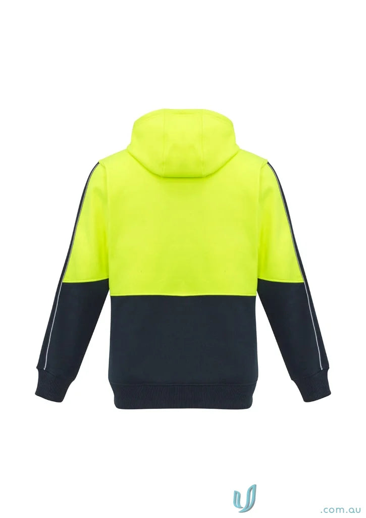 Unisex Hi Vis Pullover Hoodie with Two-tone design, perfect vis pullover for safety