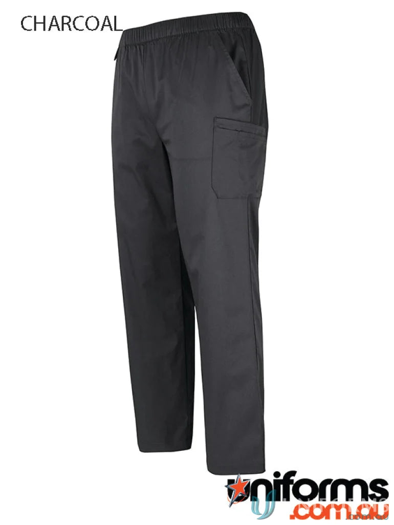 Charcoal-colored cargo pants for Unisex Premium Scrub Cargo Pant with urban fitstyle