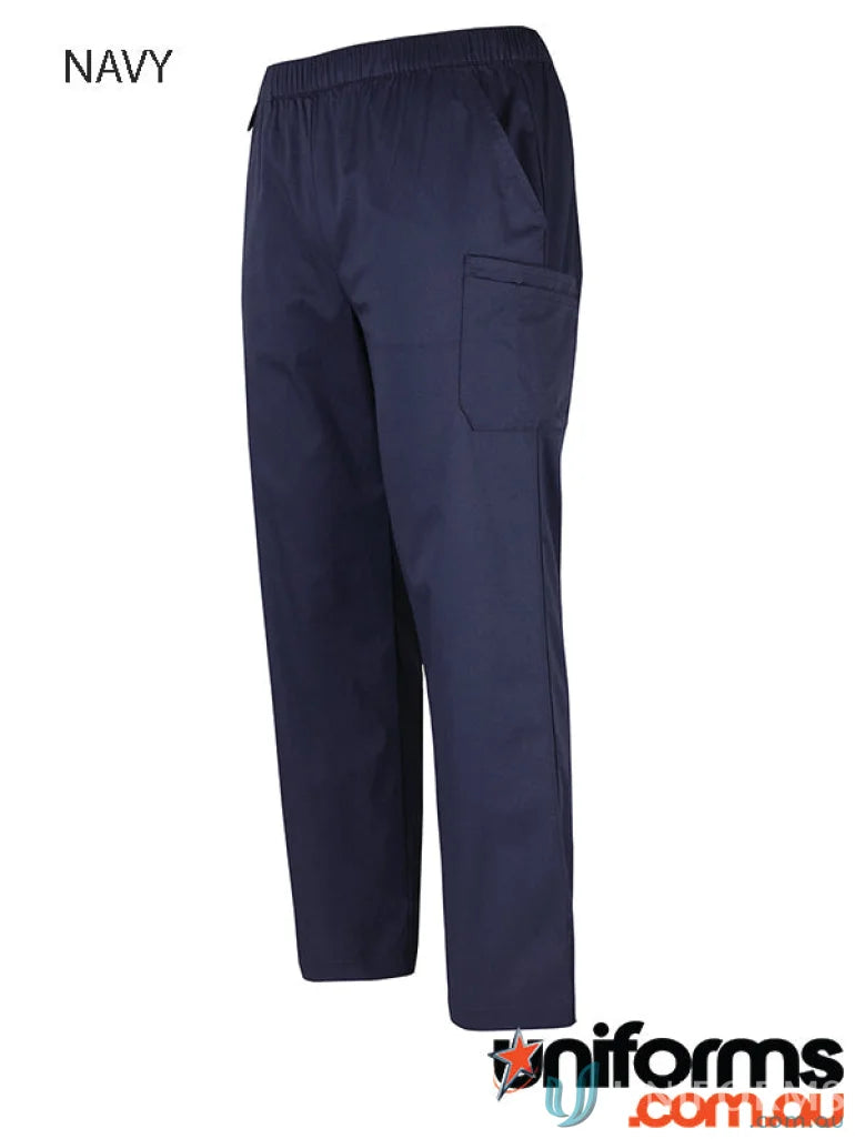 Navy blue cargo pants from Unisex Premium Scrub Cargo Pant collection for urban fit style