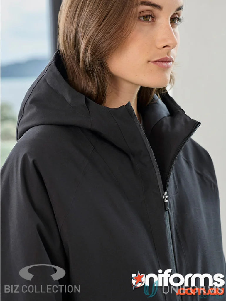 Unisex Sphere Jacket with waterproof features and recycled polyester lining in black