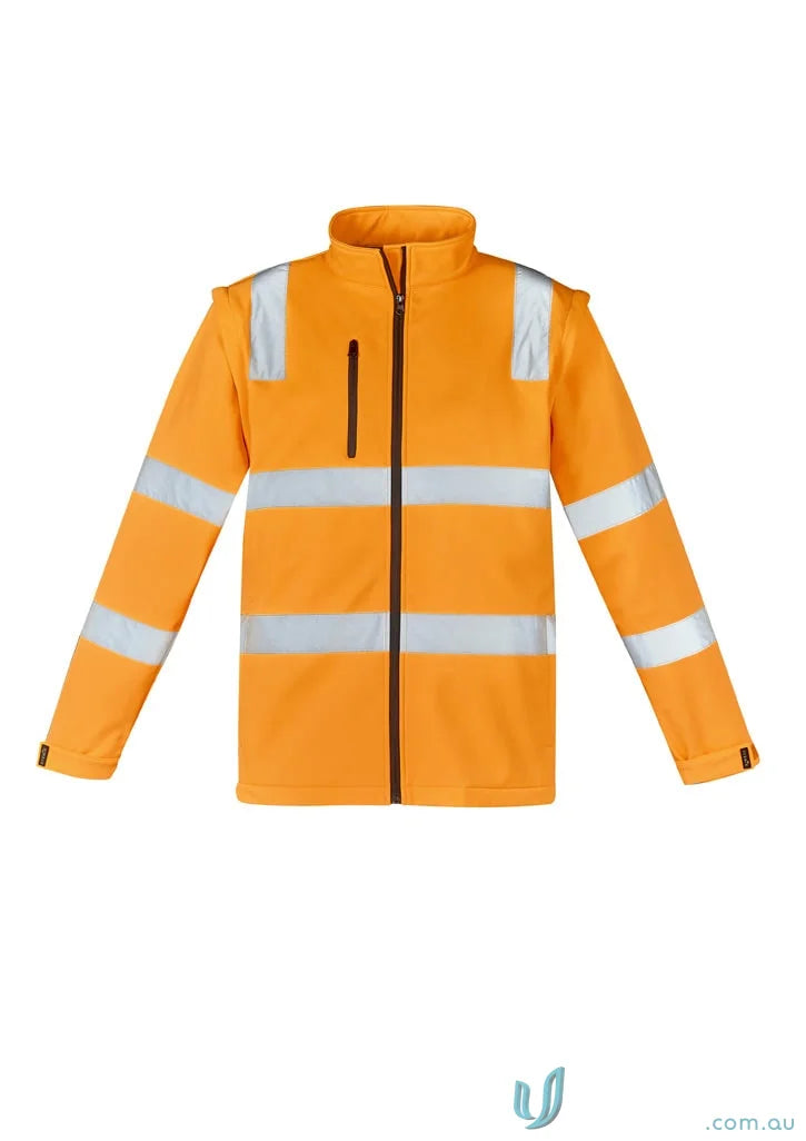 Orange high-visibility jacket from VIC Rail 2in1 Softshell Jacket collection