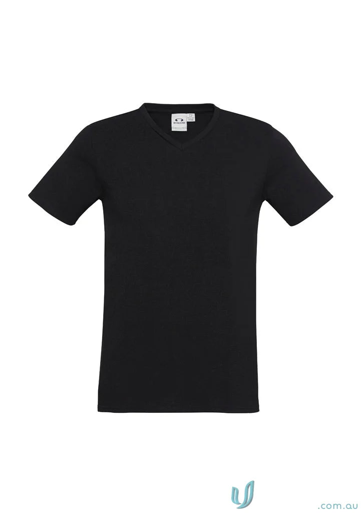 Black short-sleeved Viva Tee t403m showcasing winning spirit and style