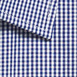 Westgarth Gingham short sleeve easy iron cotton shirt fabric