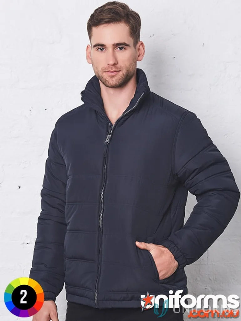 Navy blue Puffer Jacket from Winning Spirit Everest Jacket, jk48 Everest jacket or pongee shell jacket