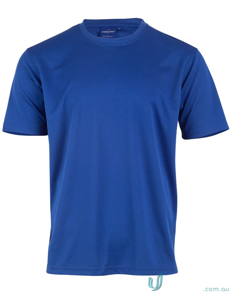 Blue short-sleeved Spirit Kids CoolDry t-shirt for Winning Spirit Kids TS23K collection