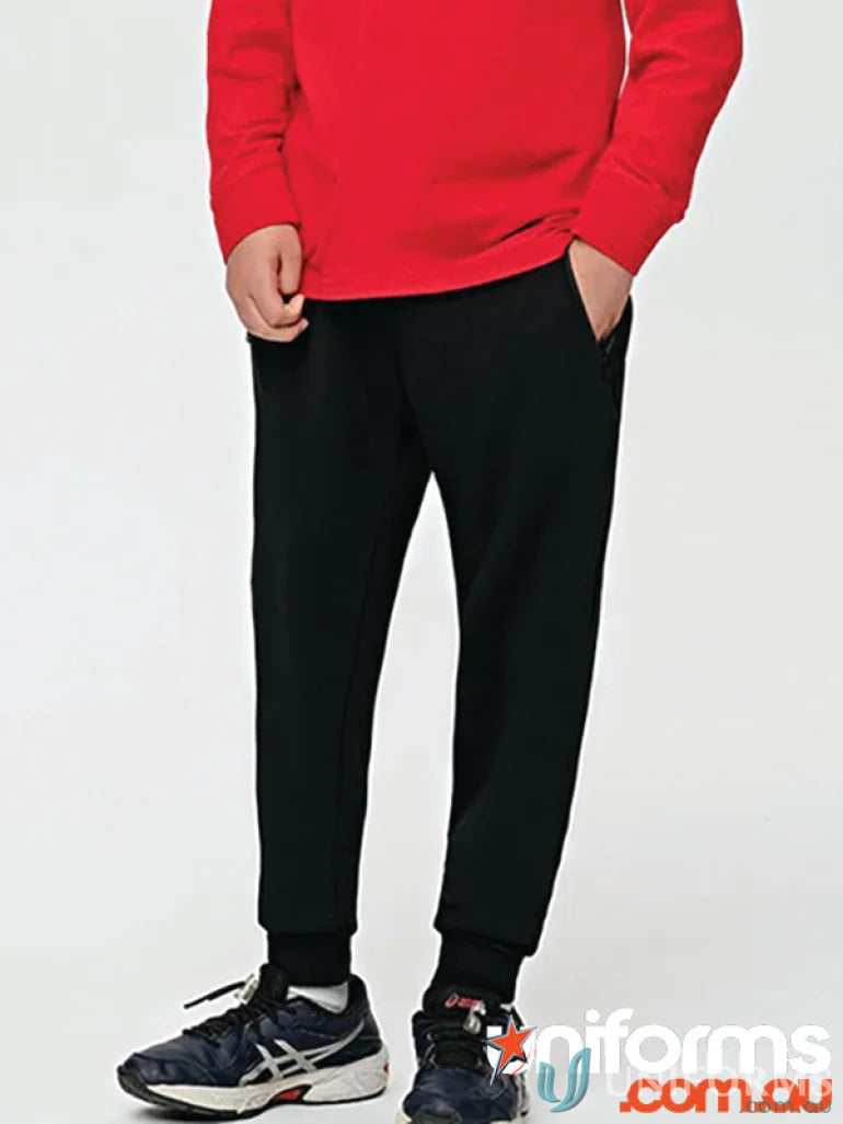 Kids spirit french black sweatpants from Winning Spirit with French Terry Track style TP25K