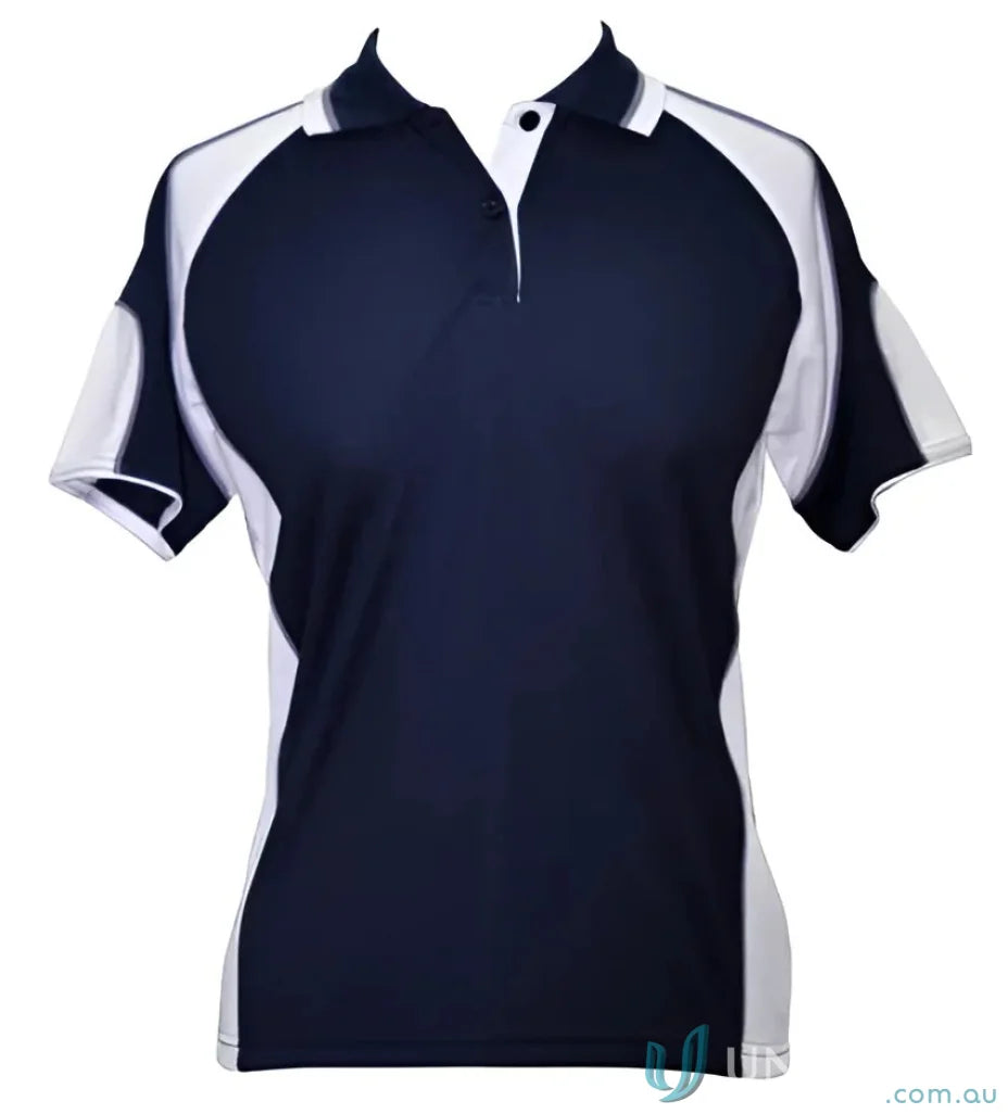 Navy and white ladies cooldry Winning Spirit Ladies CoolDry Alliance Polo shirt