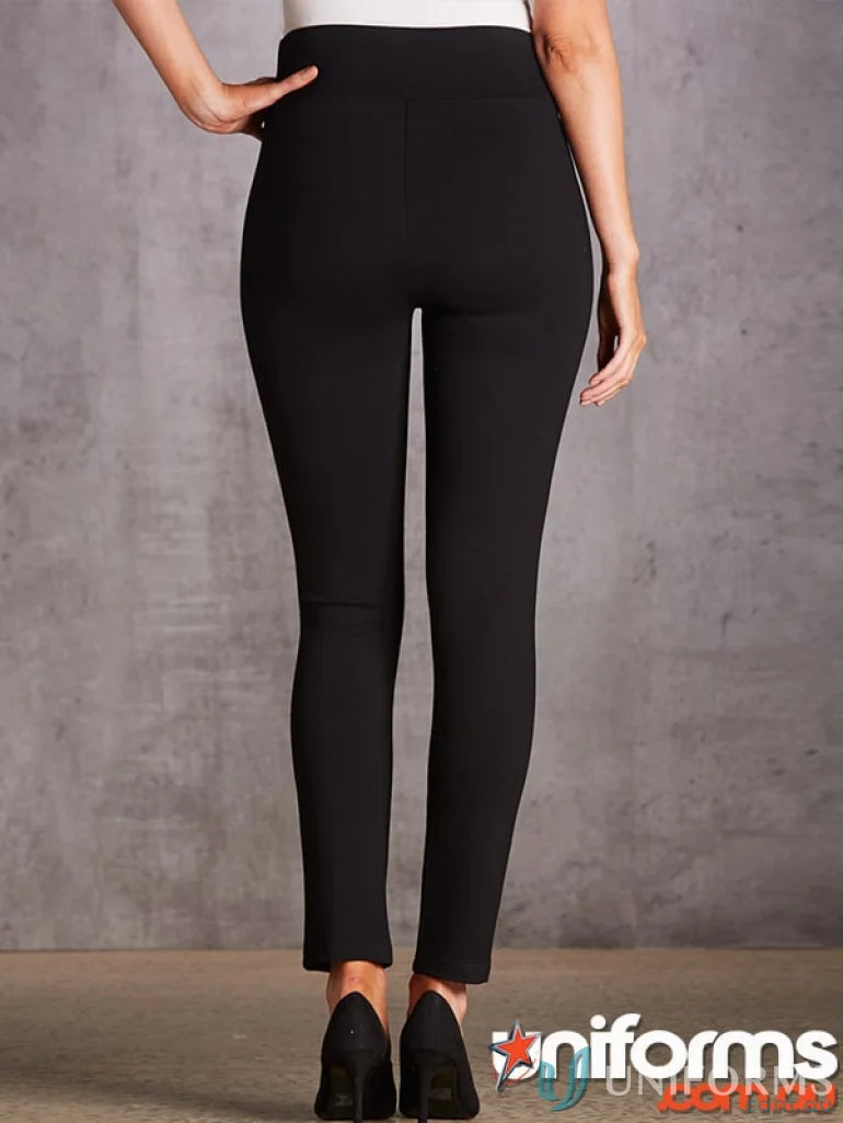 Black high-waisted stretch pants from Winning Spirit Ladies London Treggings collection