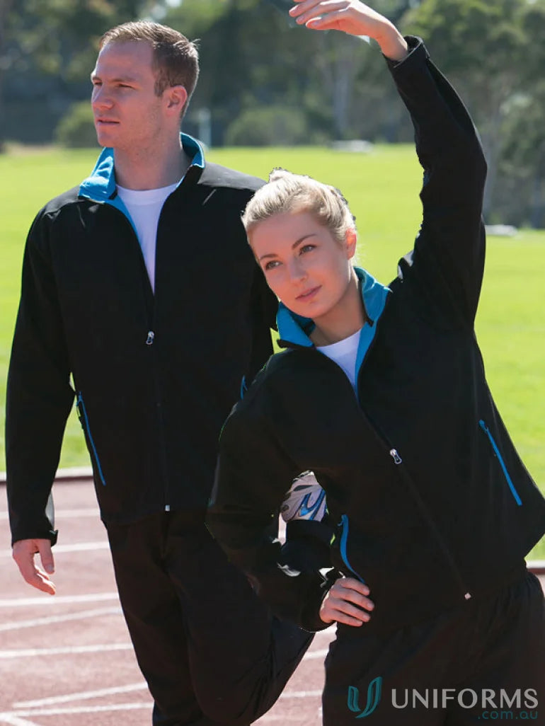 Winning Spirit Ladies Rosewall SoftShell Jacket with athletic apparel set for active look