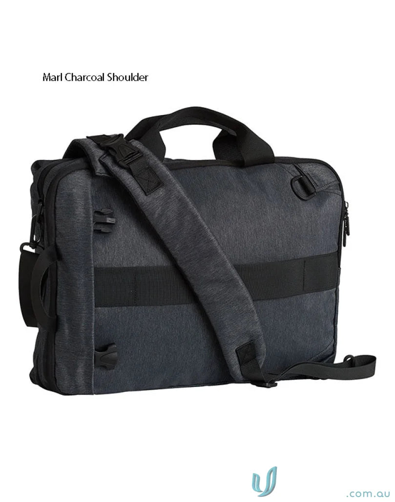 Charcoal shoulder bag from Winning Spirit Leyton Heather Utility Laptop Bag collection