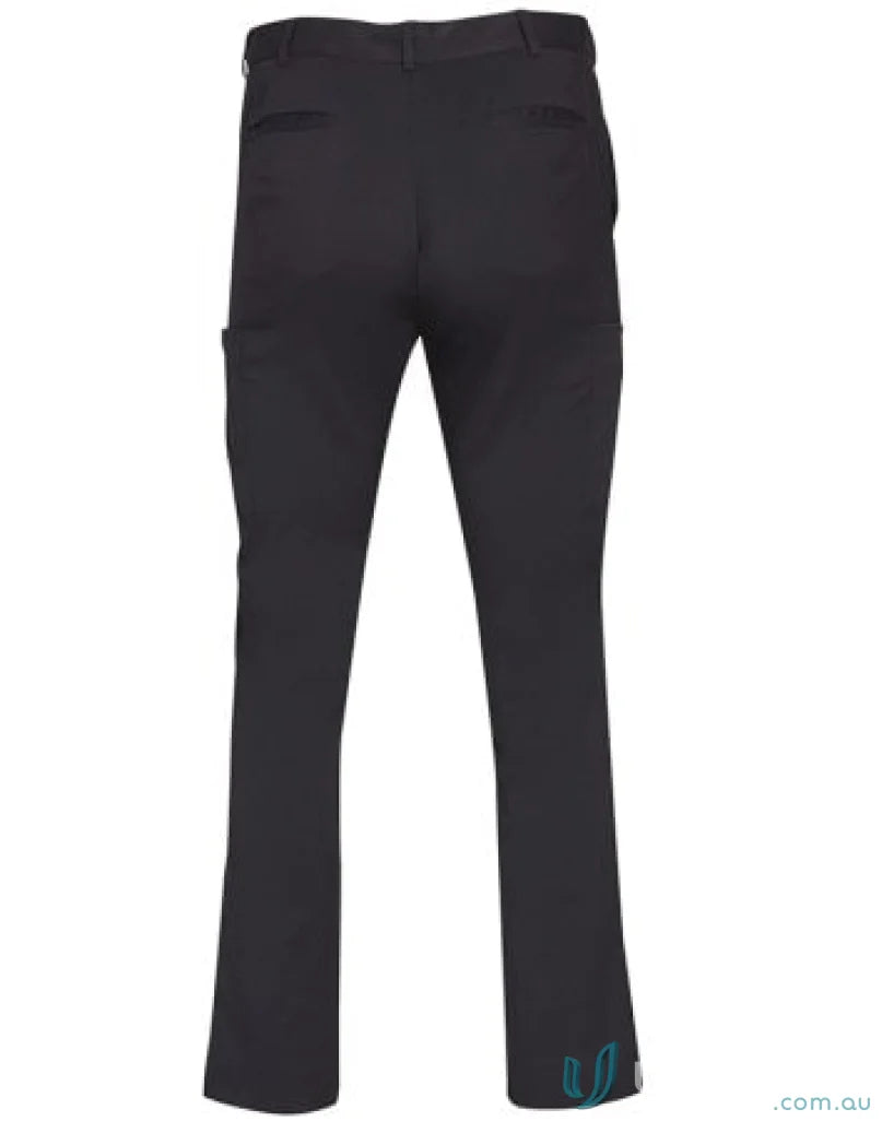 Dark grey Winning Spirit Mens Utility Cargo Pants with straight leg for a casual look