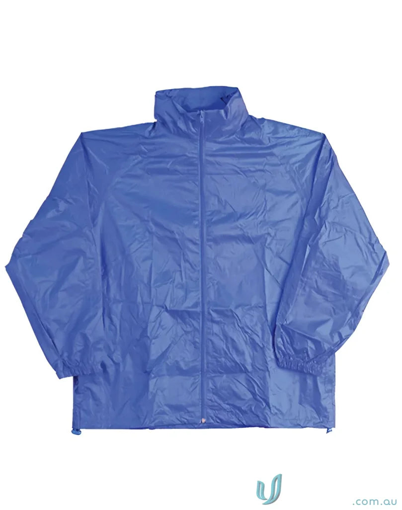 Blue rain jacket from Winning Spirit JK10 Rain Forest Spray Jacket collection