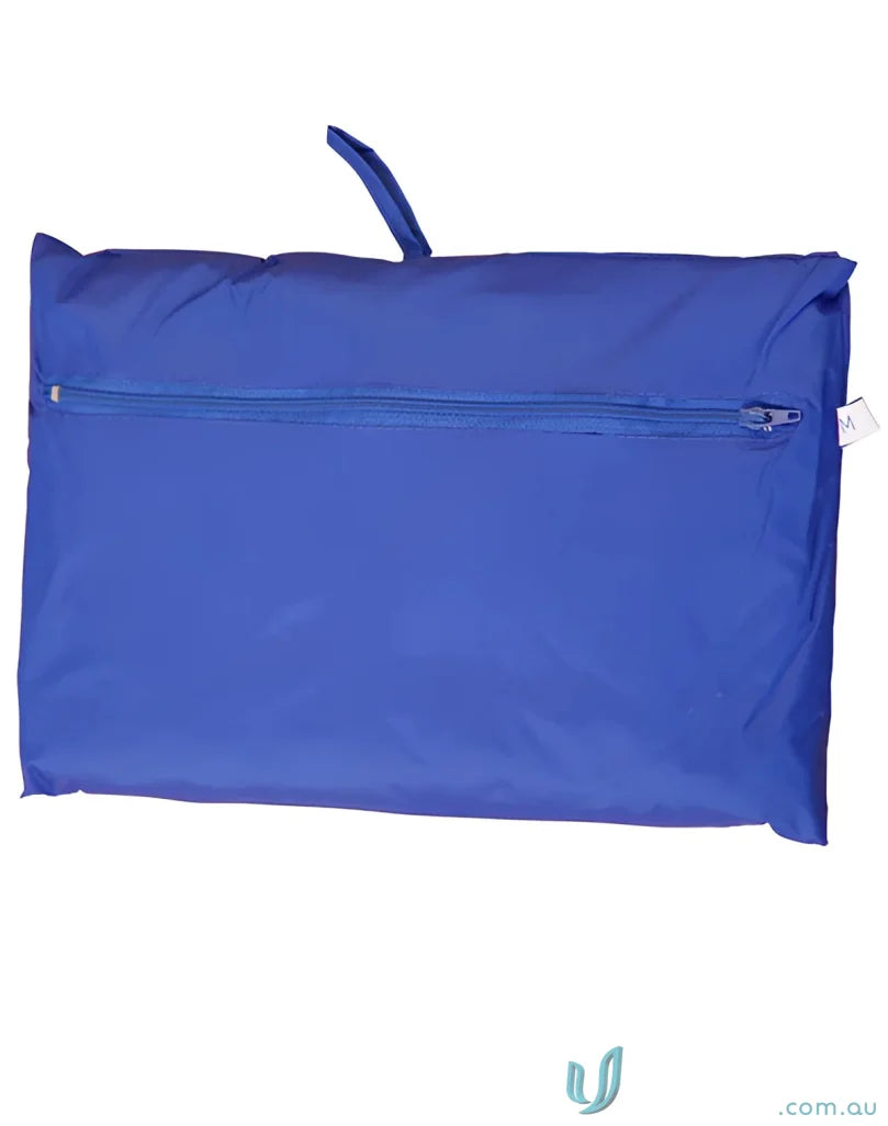 Blue zippered pillow bag with Winning Spirit JK10 Rain Forest Spray Jacket outdoor gear