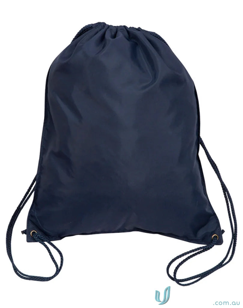 Navy blue spirit swim backpack with b4112 reinforced metal eyelets made of 210d nylon