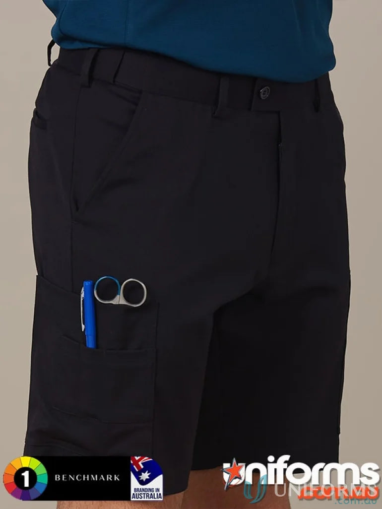 Winning Spirit Utility Cargo Short for Men with side pocket holding scissors and pen