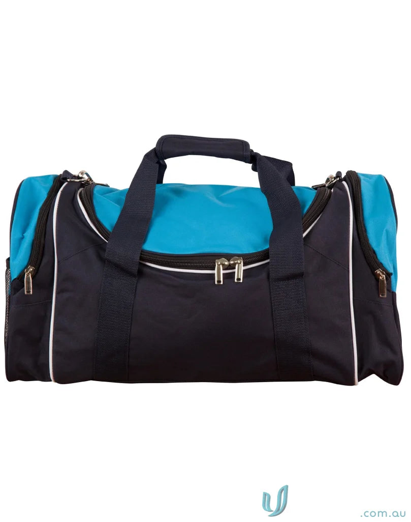 Blue and black duffel bag from Winning Spirit Winner Sports Bag for travel and sports