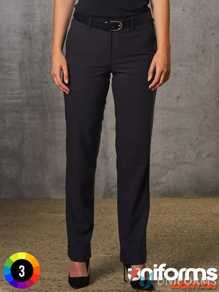 Black women’s dress pants with stretch flexi waist from Winning Spirit Womens Stretch collection