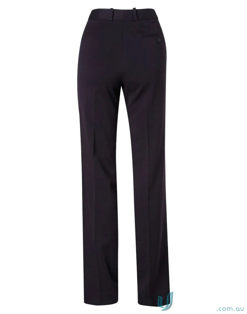 Dark straight-legged trousers from Winning Spirit Womens Stretch Flexi Waist Pants collection