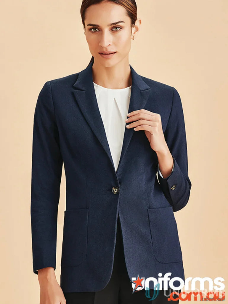 Navy blue women’s arden blazer from Biz Collection Women’s RBL068L style