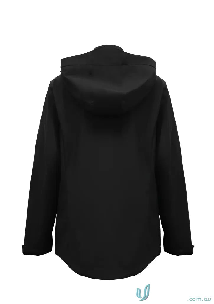 Women’s Atlas Jacket in black with breathable fabric and waterproof membrane for style and function