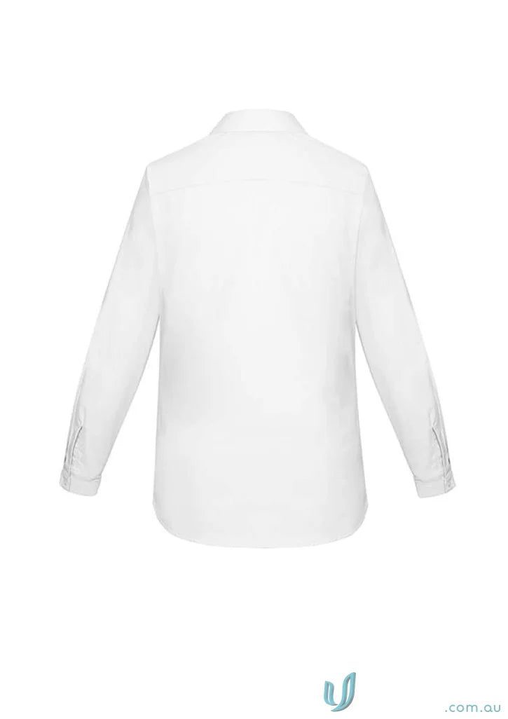 White women’s Charlie LS Shirt, long sleeve shirt perfect for casual wear