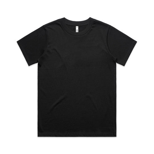Womens classic heavyweight black v-neck short sleeve t-shirt