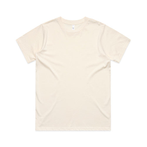 Womens classic heavyweight cream crew neck t-shirt