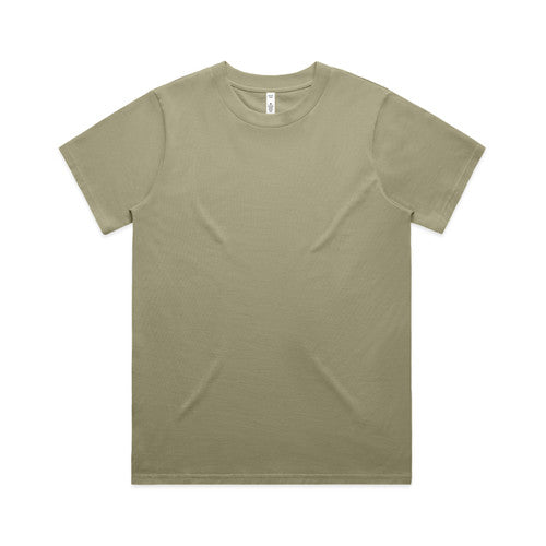 Olive green womens classic heavyweight t-shirt relaxed fit