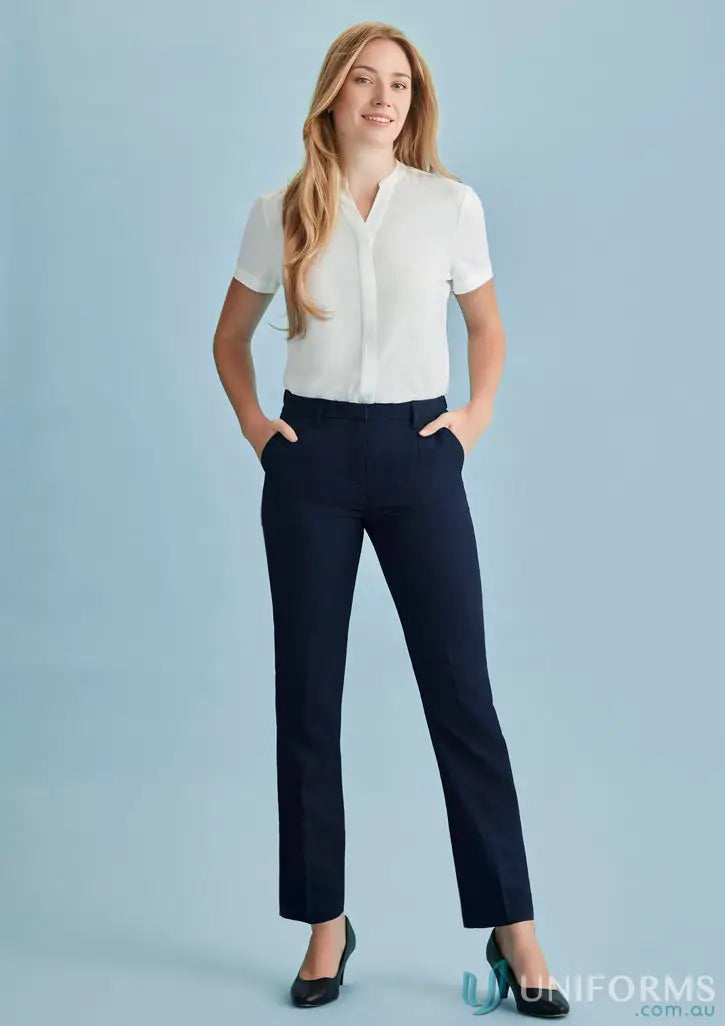 Woman’s professional outfit with cool stretch tapered leg adjustable waist pants