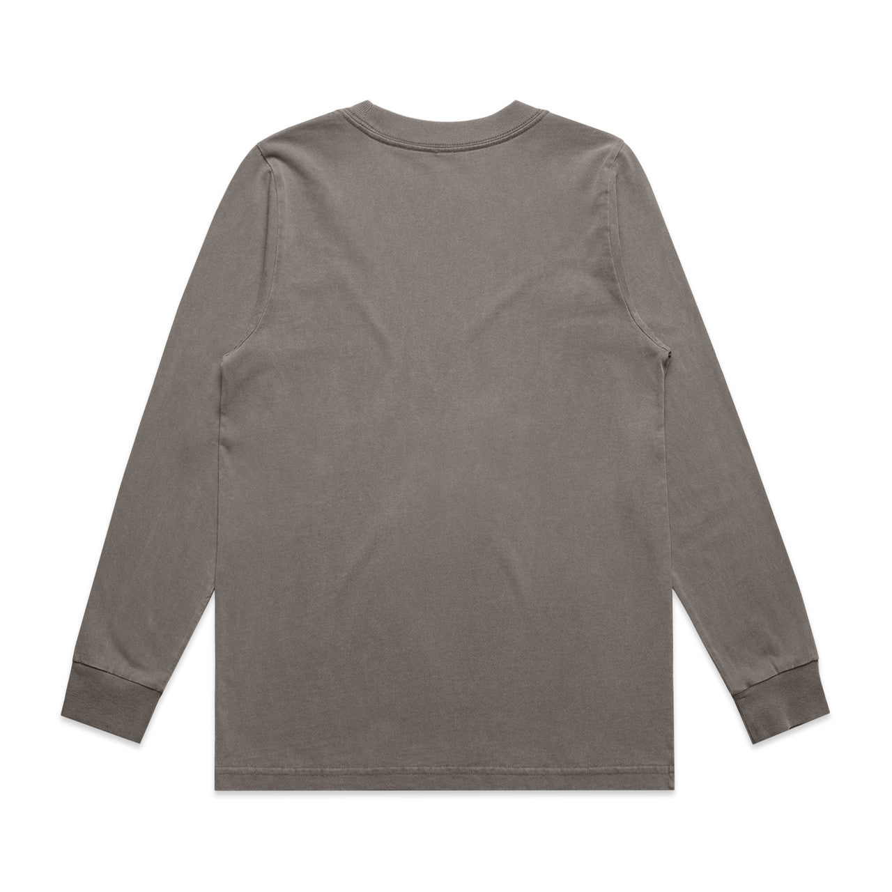 Women’s Heavy Faded Long Sleeve Tee in charcoal gray with ribbed cuffs