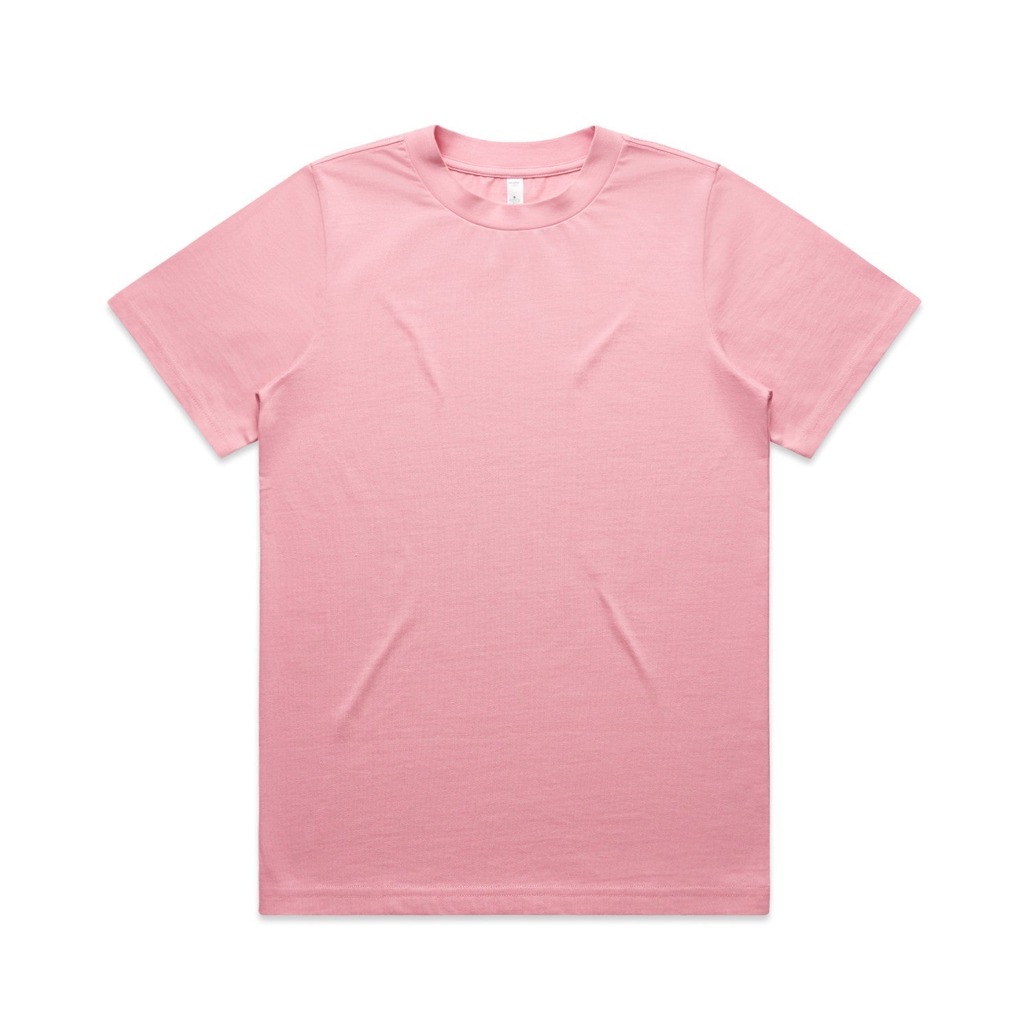 Classic pink Planett women’s heavyweight t-shirt with crew neck