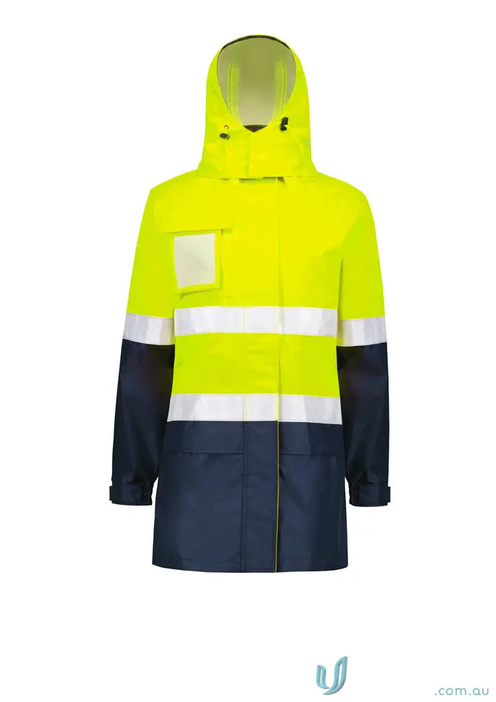 Womens Hi Vis Ultralite Waterproof Jacket with 000mm waterproof rating and breathable mesh lining