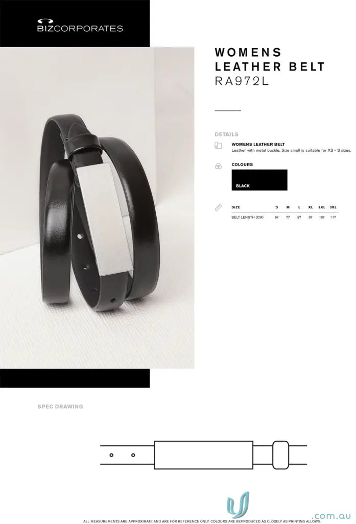 Women’s leather belt with silver buckle for stylish ra972l women’s look