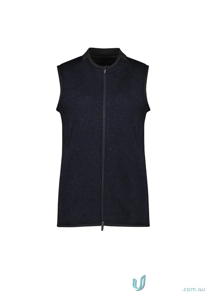 Women’s Nova Zip Front Vest by Bizcare Women’s Nova, sleeveless zip-up, stay stylish